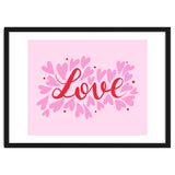 Love hearts - pink and red thumbnail