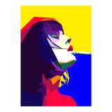 Girl Smoking Pop Art WPAP Style Illustration (Print Only) thumbnail