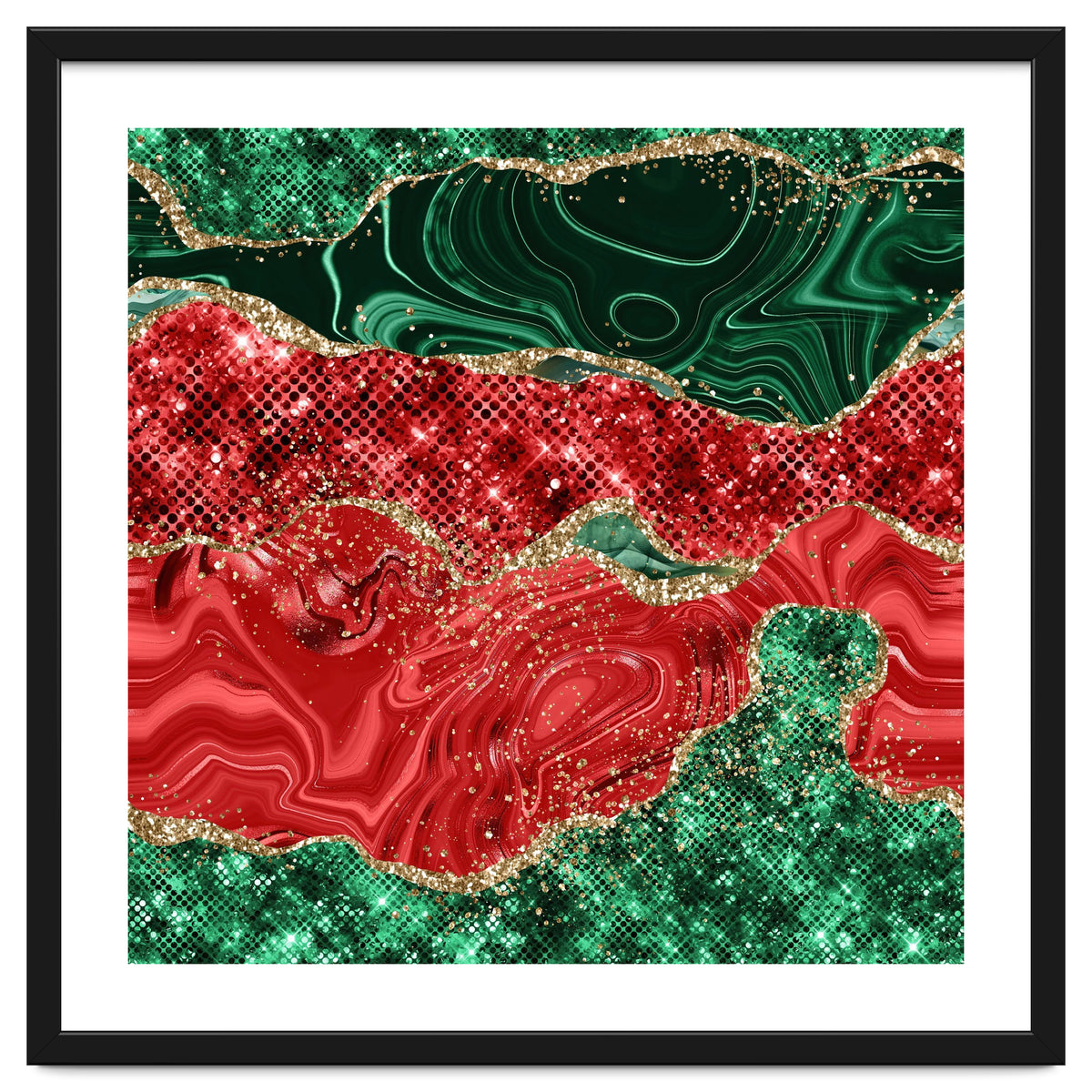 Christmas Glitter Agate Texture 02