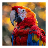 Scarlet Macaw Parrot Close Up Portrait (Print Only) thumbnail