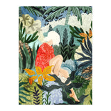 The Distracted Reader | Mindfulness Solo Travel | Bohemian Jungle Botanical Mood | Nature Book Lady (Print Only) thumbnail