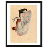Crouching Nude in Shoes and Black Stockings, Back View. thumbnail