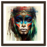 Turquoise Warrior Woman Portrait thumbnail