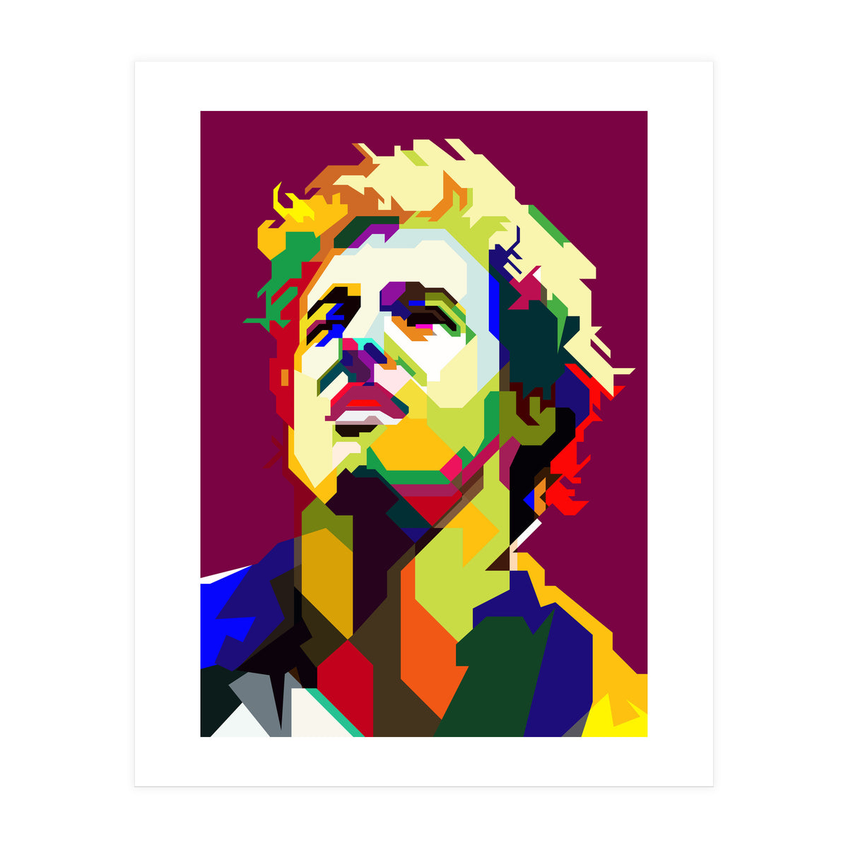 Bruce Springsteen Pop Art WPAP (Print Only)