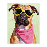 Cool Dog with Sunglasses – Funky Bandana  (Print Only) thumbnail