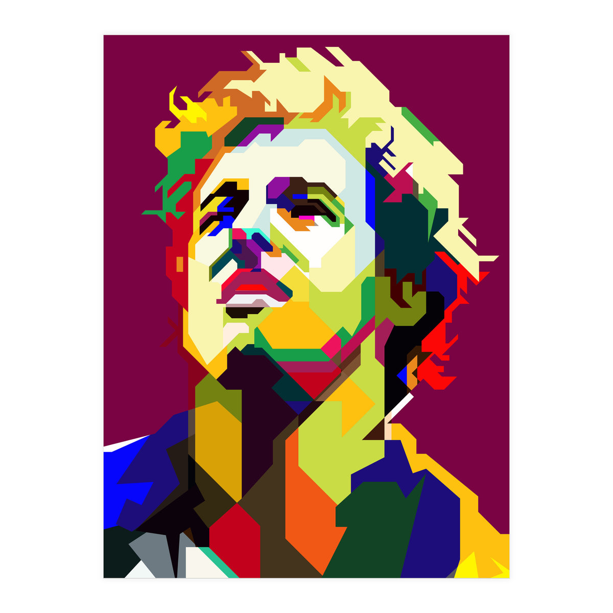 Bruce Springsteen Pop Art WPAP (Print Only)