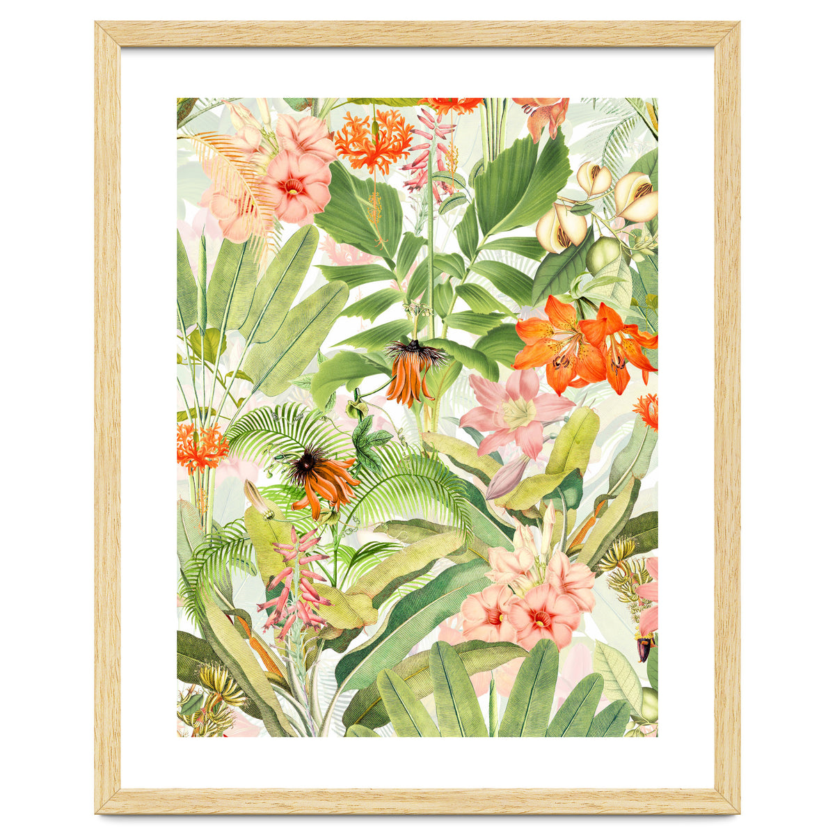 Luxurious Botanical Flower Jungle