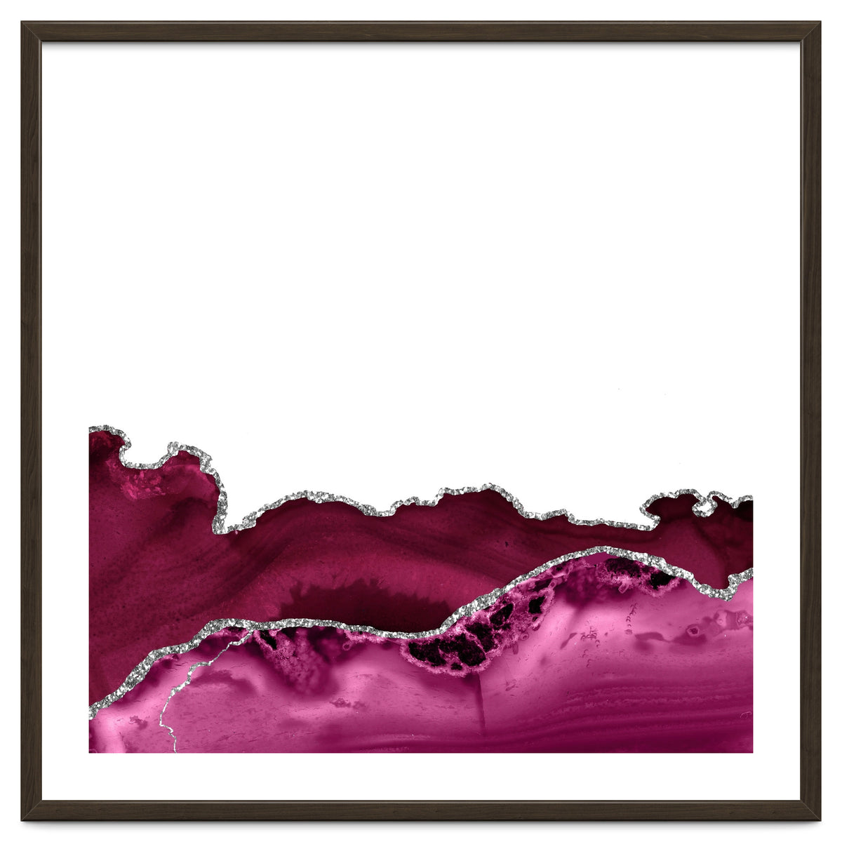 Burgundy & Silver Agate Texture 16