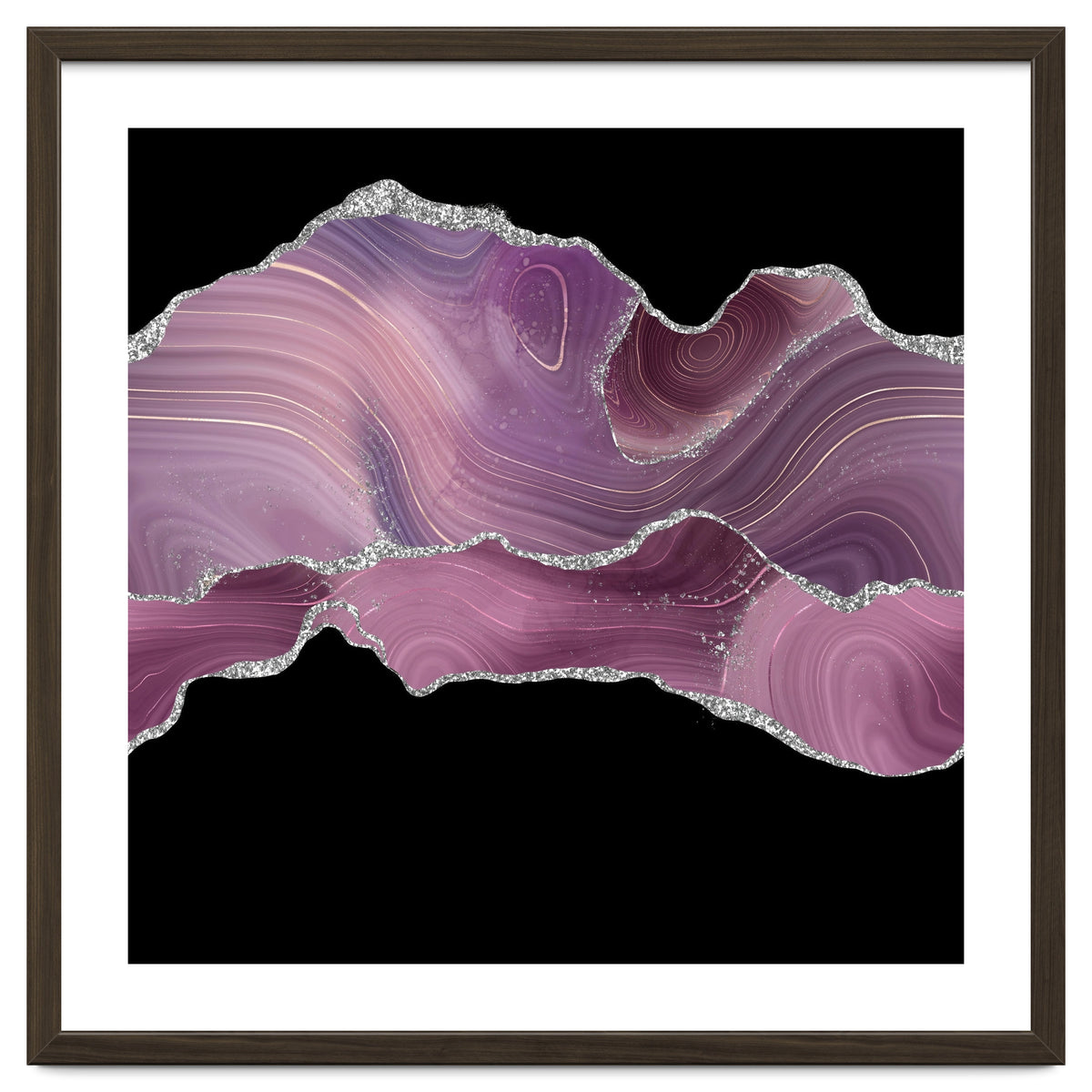 Mauve & Silver Agate Texture 04