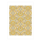 Ochre Retro Marbled Tiles (Print Only) thumbnail