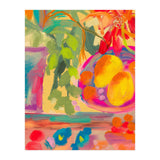 Colorful abstract summer lemons floral still life  (Print Only) thumbnail