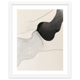 Abstract Black And White Organic Flowing Lines Art thumbnail
