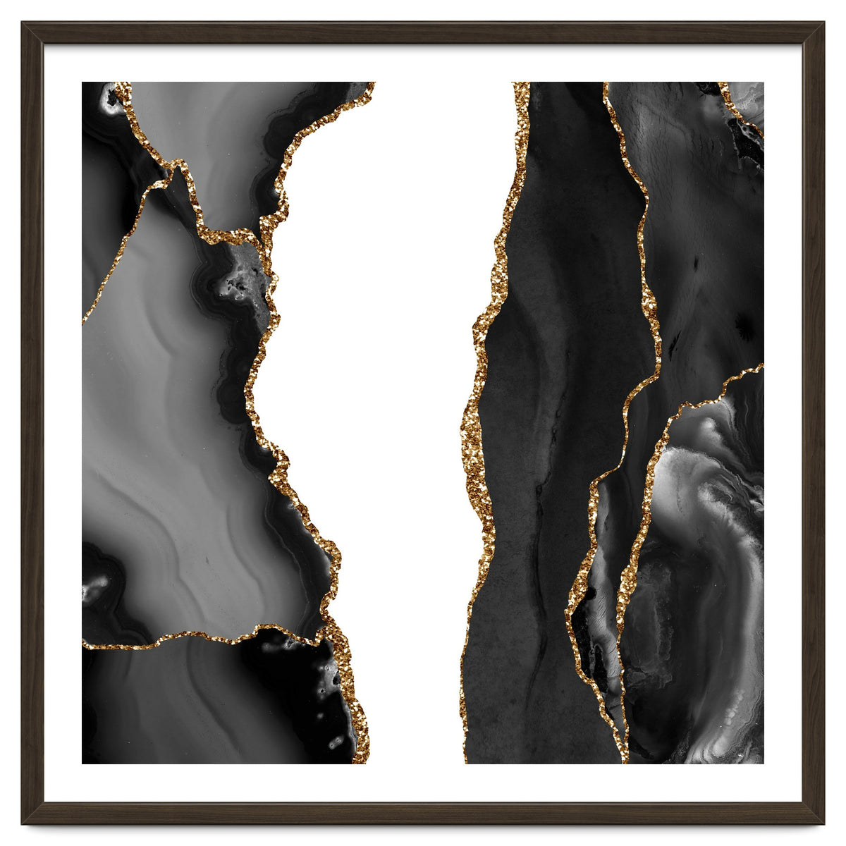 Black & Gold Agate Texture 07