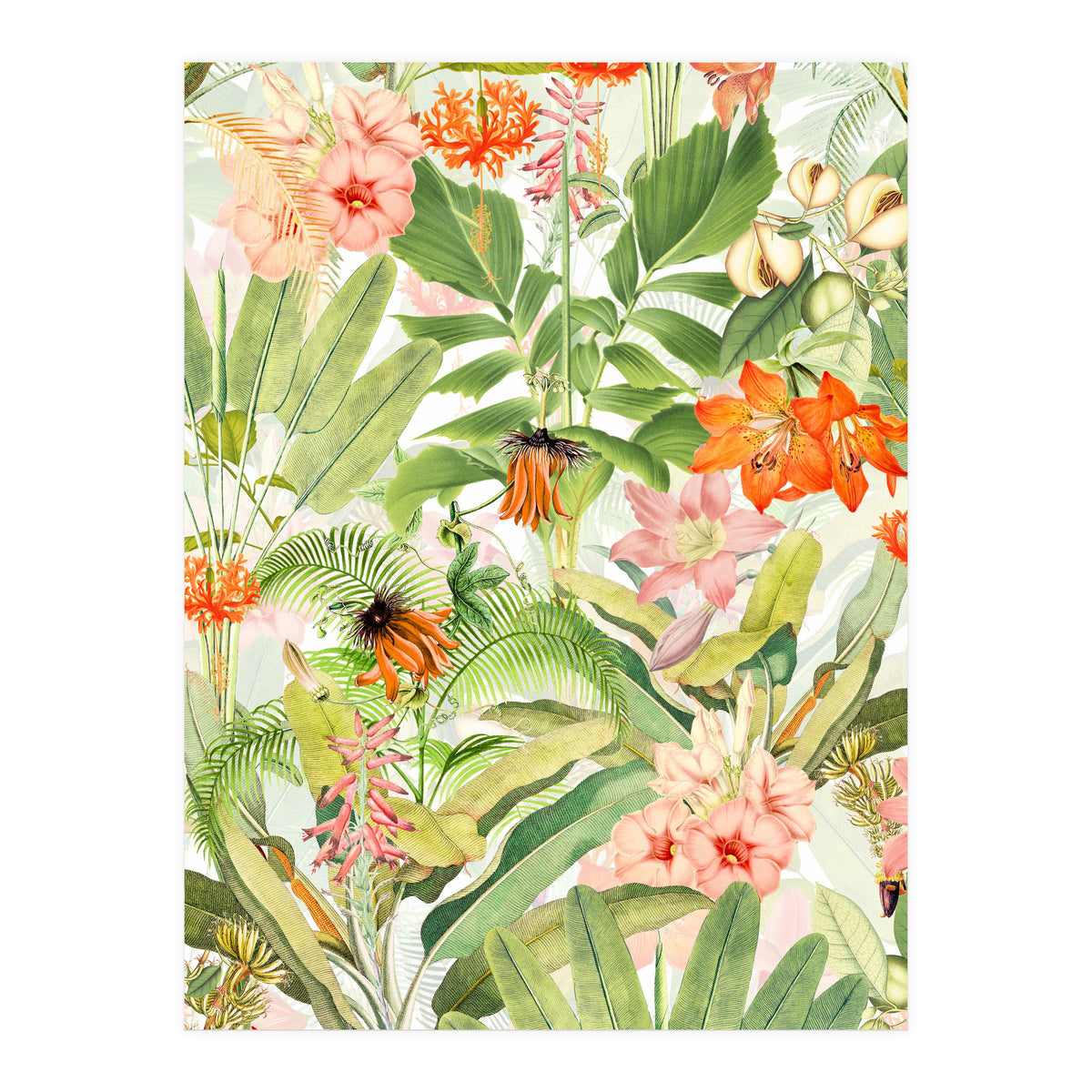 Luxurious Botanical Flower Jungle (Print Only)