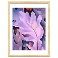 Georgia O’Keeffe – Purple Leaves (1922) | Elegant Botanical Modernist Composition in Rich Violet Tones