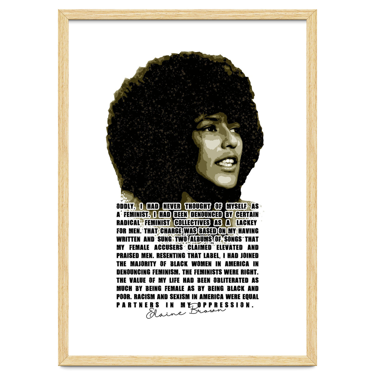 Elaine Brown American Prison Activist Legend in Vintage Quotes