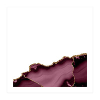 Burgundy & Gold Agate Texture 27 (Print Only)