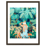 Backyard | Jungle Tropical Nature Painting | Botanical Plant Lady Banana Tree Garden Watercolor thumbnail