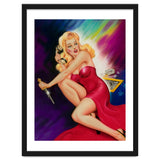 Pinup Girl With A Knife In Self Defense Pose thumbnail