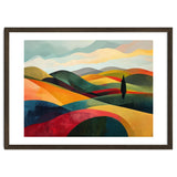 Abstract Tuscan Hills Landscape Painting thumbnail