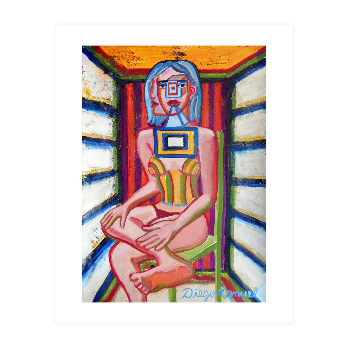 Mujer En La Silla 12 (Print Only)