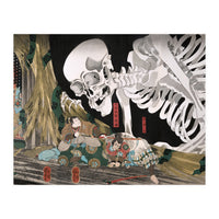 Utagawa Kuniyoshi – Mitsukuni Defying the Skeleton Specter (1910) | Dramatic Japanese Ukiyo-e Masterpiece (Print Only)
