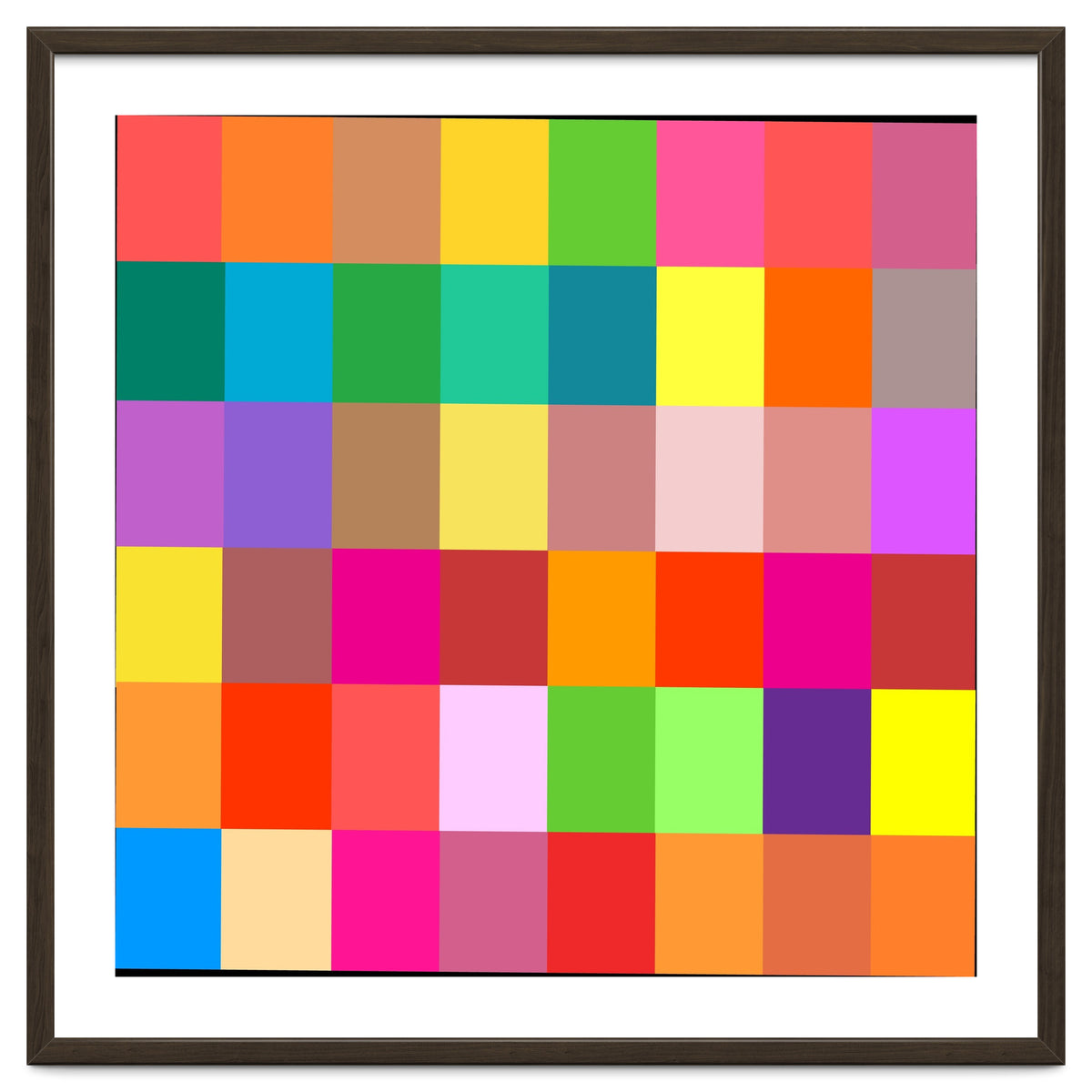 Colorful Rainbow Squares Patch