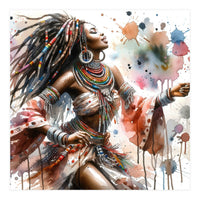 Skyward Beadwork Dancer Portrait (Print Only)