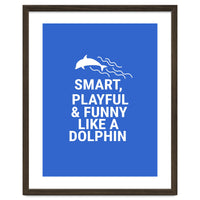 Smart, playful and funny like a dolphin