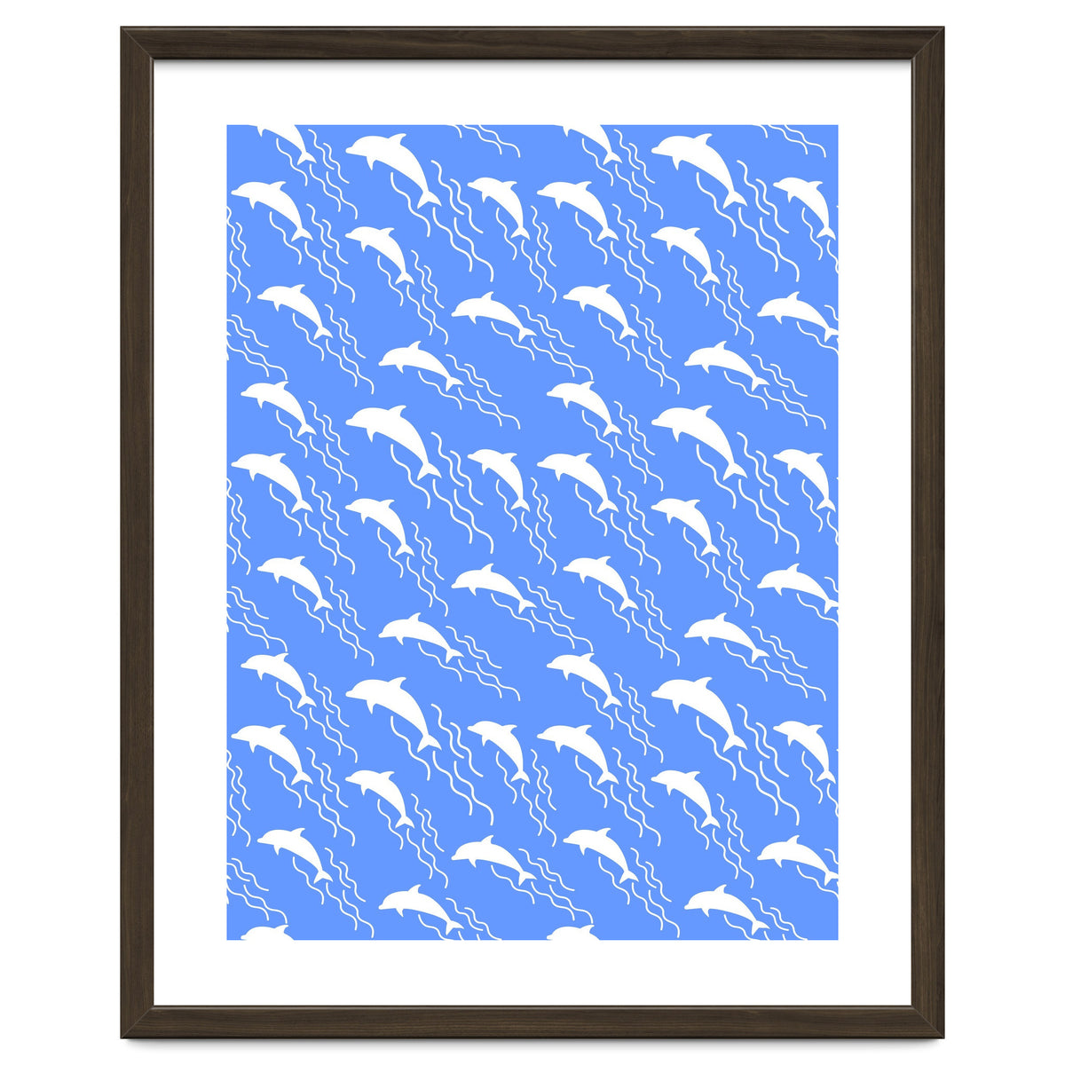 Swimming dolphins