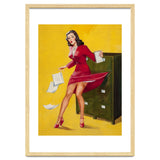 Pinup Girl In Office Accident thumbnail