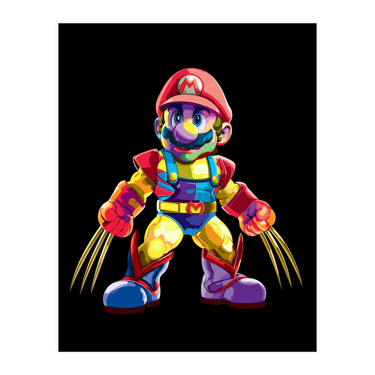 Mario Bros Action Fight Game 2 (Print Only)