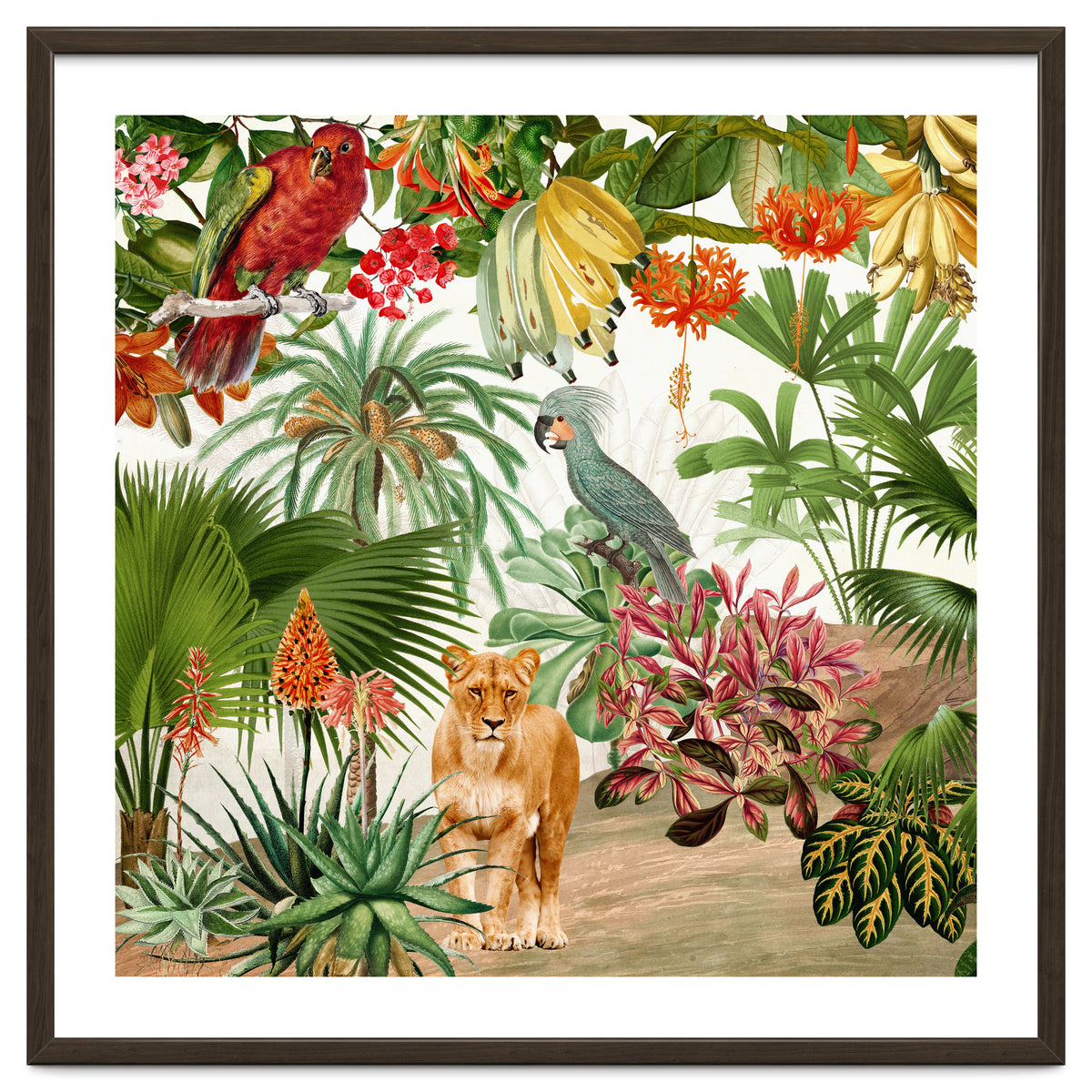 Vintage Tropical Jungle Paradise