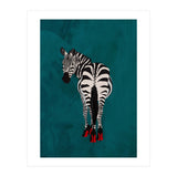Zebra wearing heals (Print Only) thumbnail