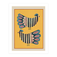 Striped Bird Pair II (Print Only)