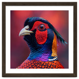 Close Up Pheasant Bird Head Detailed Feathers thumbnail