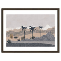 Abstract Landscape Palm Oasis