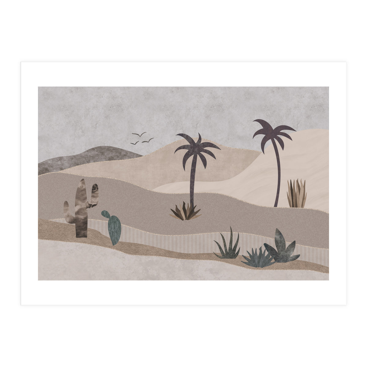 Abstract Landscape Calm Oasis (Print Only)