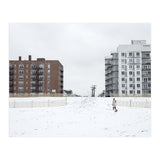 Walking with the dog on a snowy day (Print Only) thumbnail