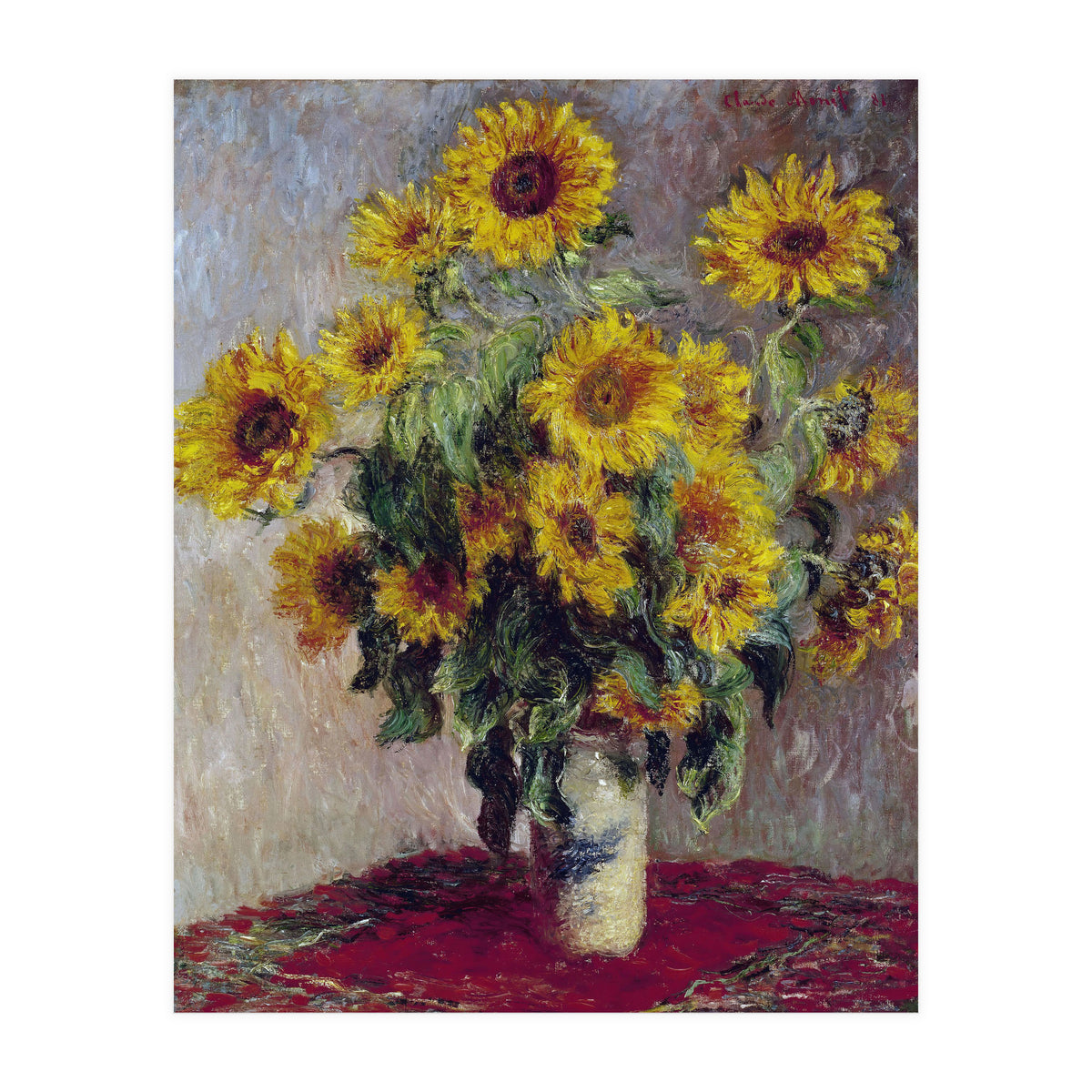 Bouquet of Sunflowers. (Print Only)