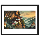 Vintage Bhutan, Mountain Monasteries Poster thumbnail