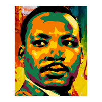 Martin Luther King Jr Abstract Art (Print Only)