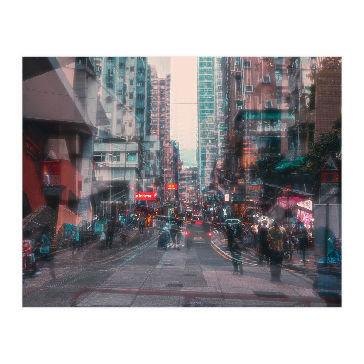 Street Photography - Double Exposure Sai Ying Pung (Print Only)