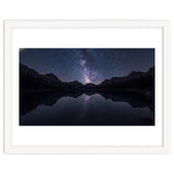 Starlit Reflection: Milky Way Over Mountain Lake thumbnail