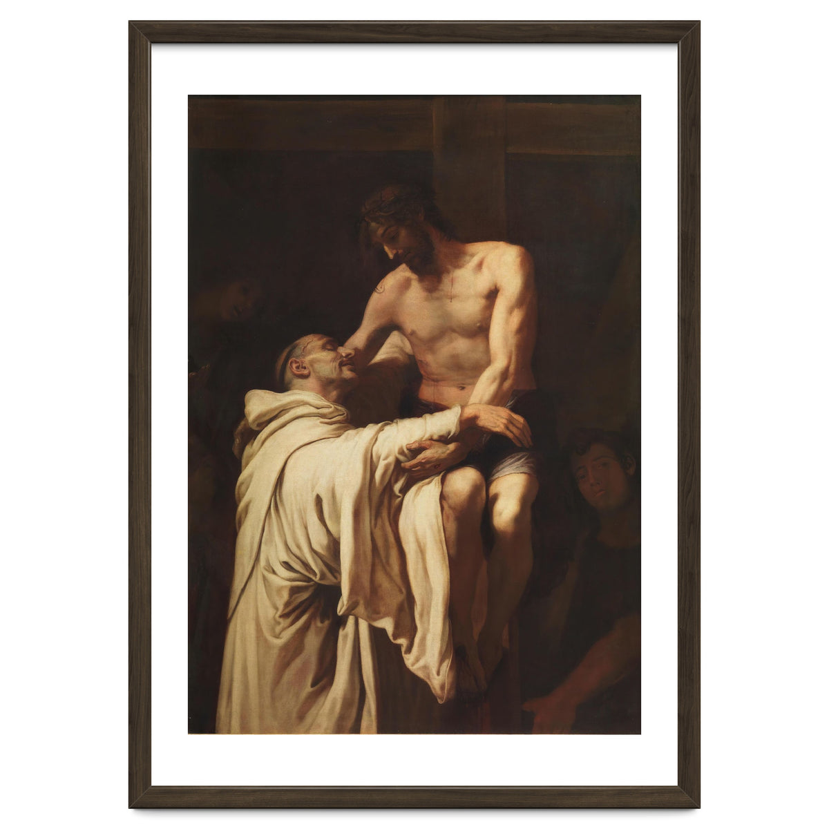 Francisco Ribalta / 'Christ Embracing Saint Bernard', ca.  1626, Spanish School, Oil on canvas.