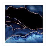 Navy & Rose Gold Agate Texture 14 (Print Only) thumbnail