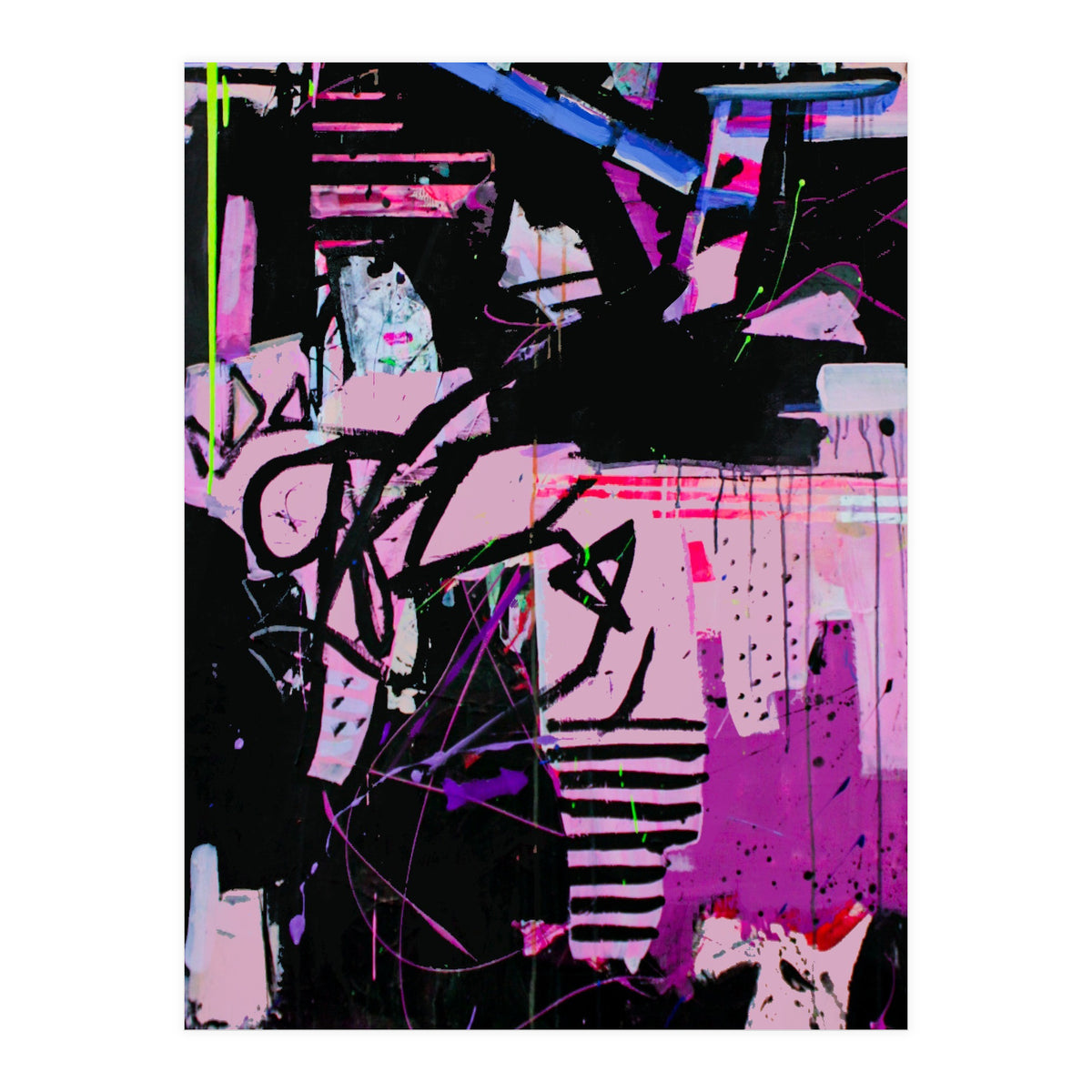 Wild Child Abstract Acrylic Colorful Arthaus Michelle Williams (Print Only)