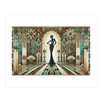 Art Deco Glamour Woman (Print Only)