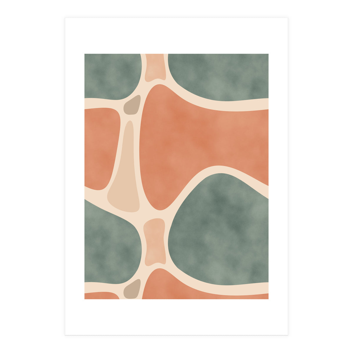Earth Tones Shapes (Print Only)