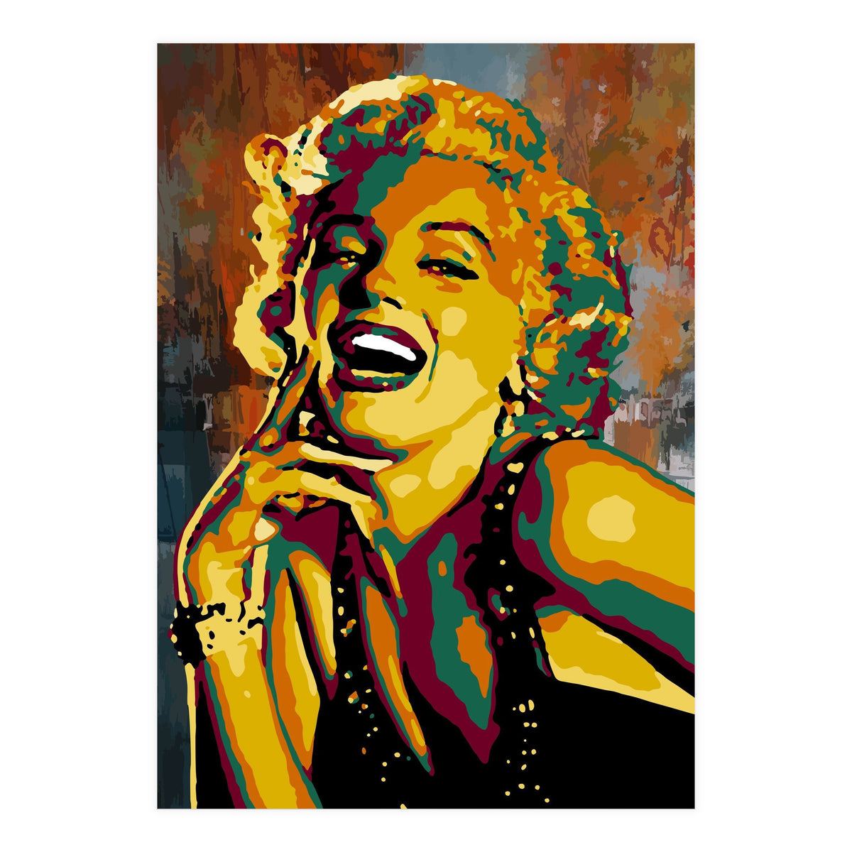 Marilyn Monroe Colorful abstract (Print Only)